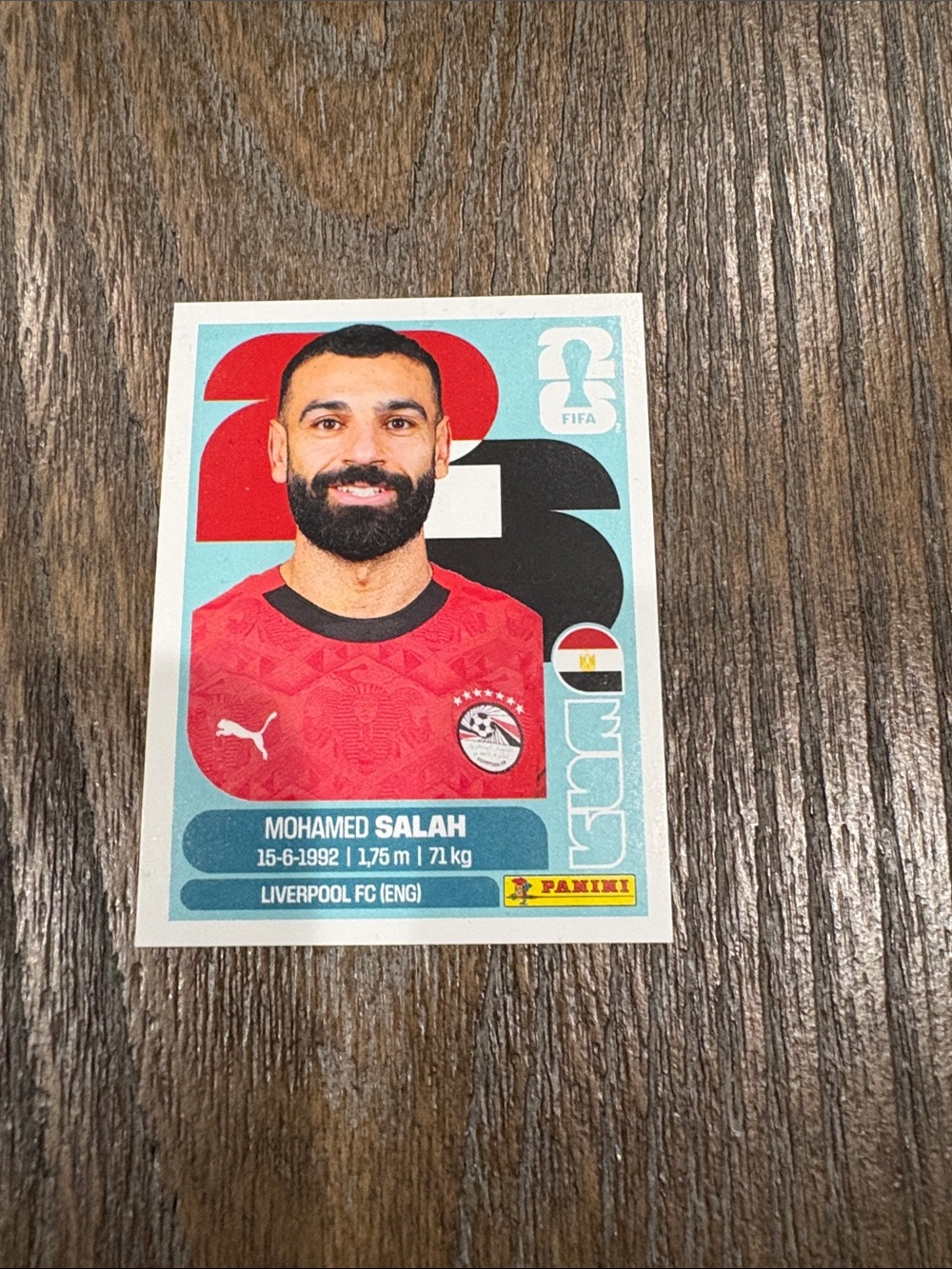 Panini Mohamed Salah  fifa World Cup sticker 2026